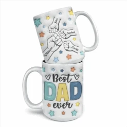 Papa, You Are My Anchor In A Stormy Sea - Family Personalized Custom 3D Inflated Effect Printed Mug - Father's Day, Gift For Dad 9 Papa, You Are My Anchor In A Stormy Sea - Family Personalized Custom 3D Inflated Effect Printed Mug - Father's Day, Gift For Dad -Pawfect House Store 664b17859ca42