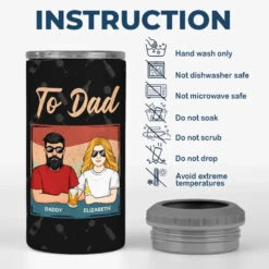 To Dad From The Reasons You Drink - Family Personalized Custom 4 In 1 Can Cooler Tumbler - Father's Day, Gift For Dad, Grandpa 11 To Dad From The Reasons You Drink - Family Personalized Custom 4 In 1 Can Cooler Tumbler - Father's Day, Gift For Dad, Grandpa -Pawfect House Store 664b1f32a2098