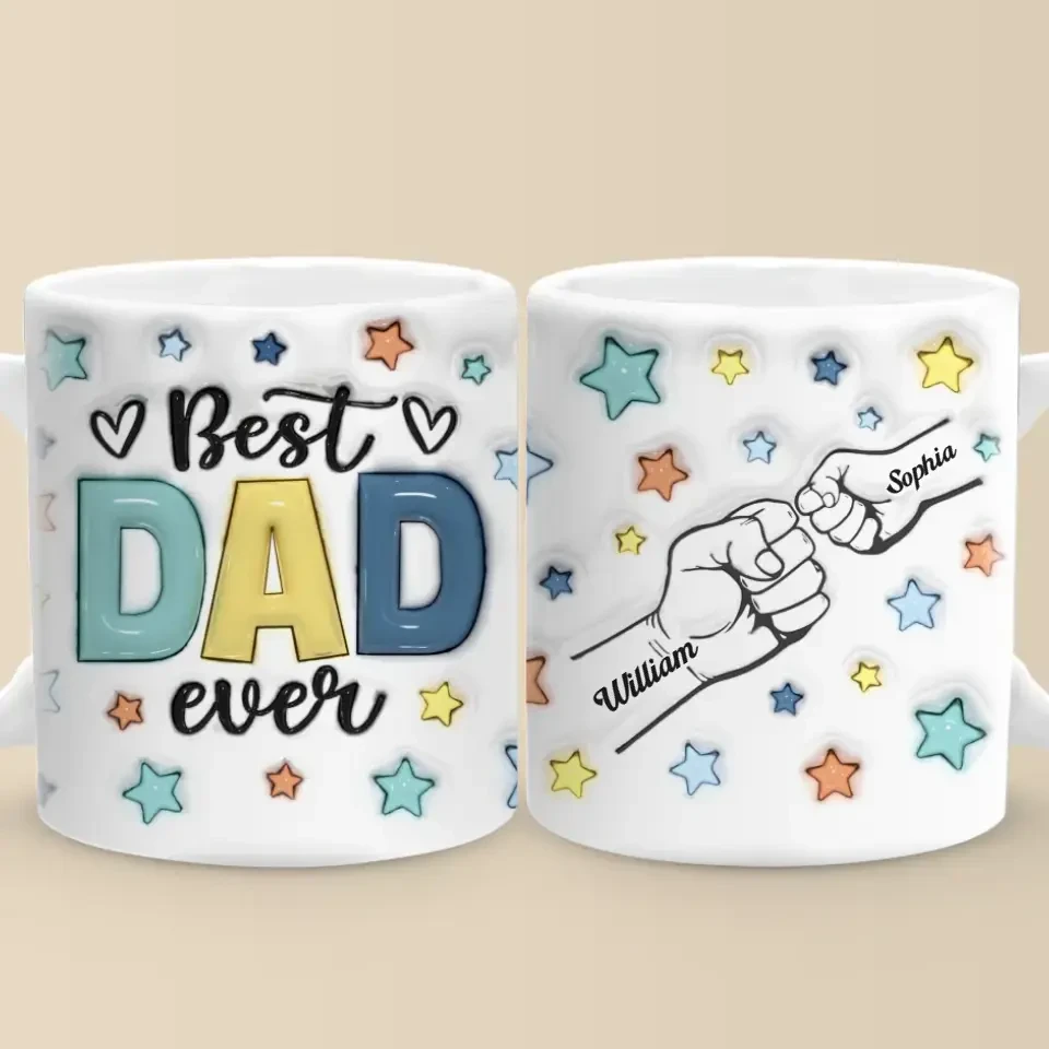 Papa, You Are My Anchor In A Stormy Sea - Family Personalized Custom 3D Inflated Effect Printed Mug - Father's Day, Gift For Dad 6 Papa, You Are My Anchor In A Stormy Sea - Family Personalized Custom 3D Inflated Effect Printed Mug - Father's Day, Gift For Dad - Image 6