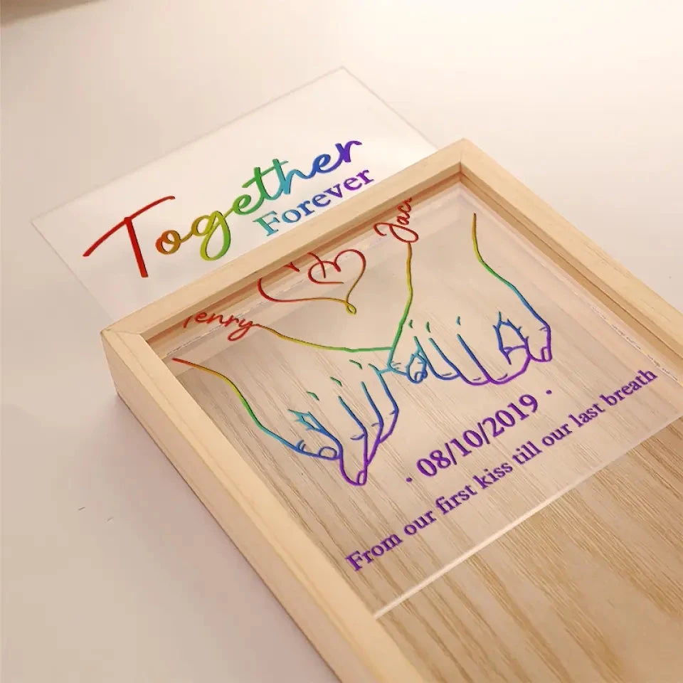 Love Is Not About Possession, Love Is About Appreciation - Couple Personalized Custom Frame Light Box - Gift For Husband Wife, Anniversary, LGBTQ+ 4 Love Is Not About Possession, Love Is About Appreciation - Couple Personalized Custom Frame Light Box - Gift For Husband Wife, Anniversary, LGBTQ+ - Image 4