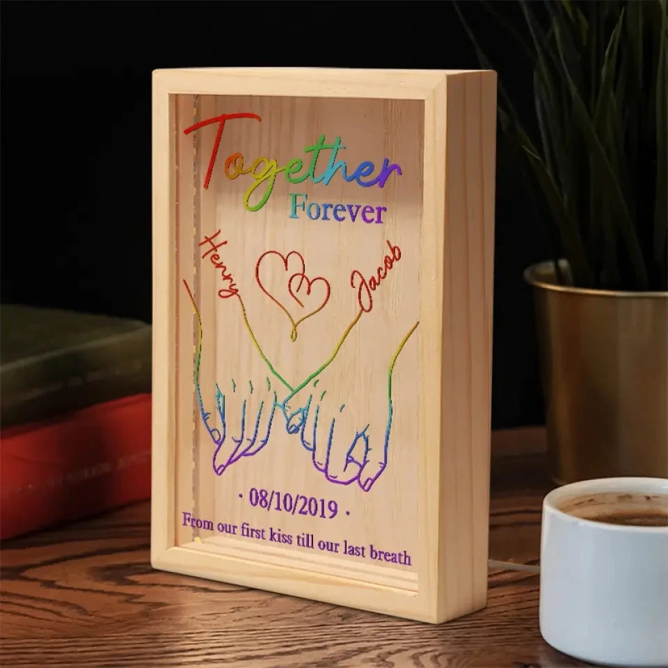 Love Is Not About Possession, Love Is About Appreciation - Couple Personalized Custom Frame Light Box - Gift For Husband Wife, Anniversary, LGBTQ+ 3 Love Is Not About Possession, Love Is About Appreciation - Couple Personalized Custom Frame Light Box - Gift For Husband Wife, Anniversary, LGBTQ+ - Image 3