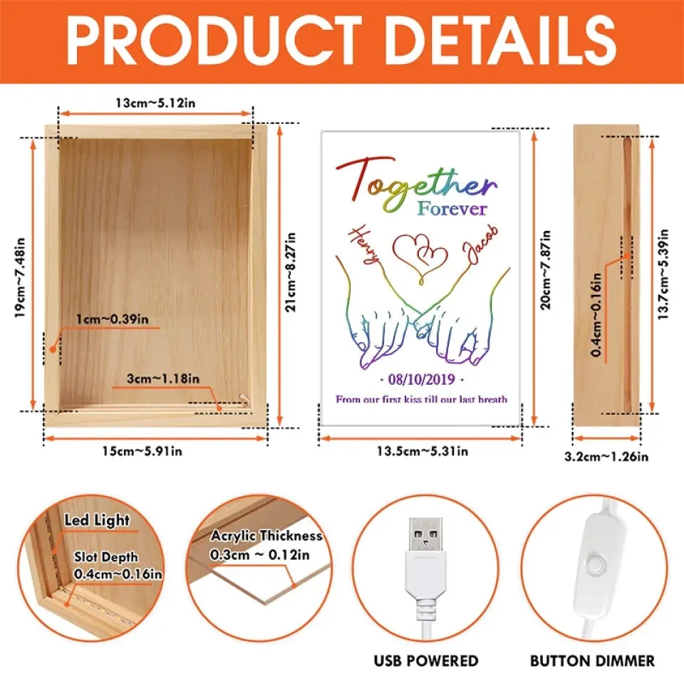 Love Is Not About Possession, Love Is About Appreciation - Couple Personalized Custom Frame Light Box - Gift For Husband Wife, Anniversary, LGBTQ+ 6 Love Is Not About Possession, Love Is About Appreciation - Couple Personalized Custom Frame Light Box - Gift For Husband Wife, Anniversary, LGBTQ+ - Image 6