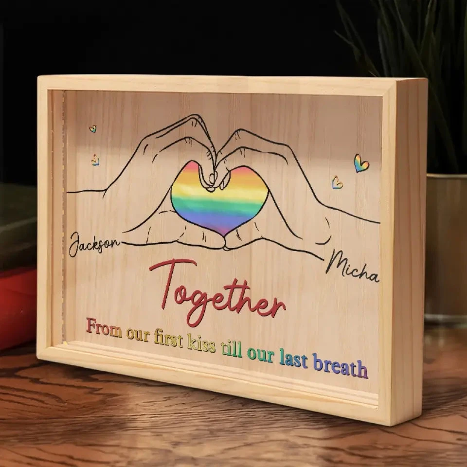 I Never Believed In Love At First Sight Until I Met You - Couple Personalized Custom Frame Light Box - Gift For Husband Wife, Anniversary, LGBTQ+ 3 I Never Believed In Love At First Sight Until I Met You - Couple Personalized Custom Frame Light Box - Gift For Husband Wife, Anniversary, LGBTQ+ - Image 3