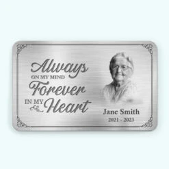 Custom Photo I'll Carry You With Me Until I See You Again - Memorial Personalized Custom Aluminum Wallet Card - New Arrival, Sympathy Gift For Family Members AMZ