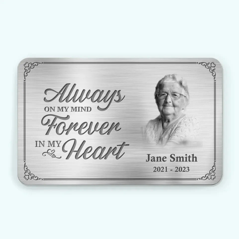 Custom Photo I'll Carry You With Me Until I See You Again - Memorial Personalized Custom Aluminum Wallet Card - New Arrival, Sympathy Gift For Family Members AMZ 1 Custom Photo I'll Carry You With Me Until I See You Again - Memorial Personalized Custom Aluminum Wallet Card - New Arrival, Sympathy Gift For Family Members AMZ