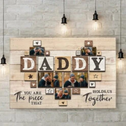 Custom Photo Always By My Side - Family Personalized Custom Horizontal Canvas - Father's Day, Gift For Dad 9 Custom Photo Always By My Side - Family Personalized Custom Horizontal Canvas - Father's Day, Gift For Dad -Pawfect House Store 664f0965bbd99