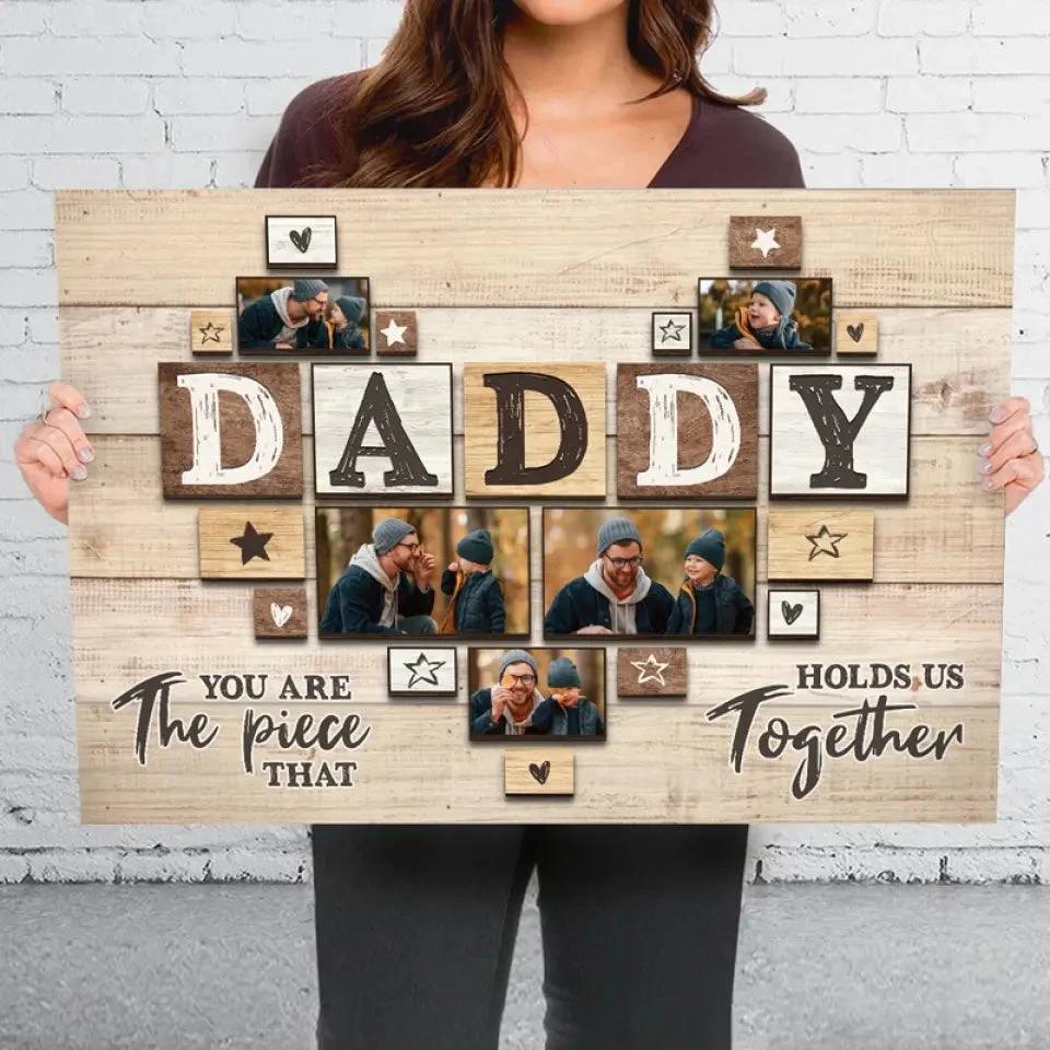 Custom Photo Always By My Side - Family Personalized Custom Horizontal Canvas - Father's Day, Gift For Dad 4 Custom Photo Always By My Side - Family Personalized Custom Horizontal Canvas - Father's Day, Gift For Dad - Image 4