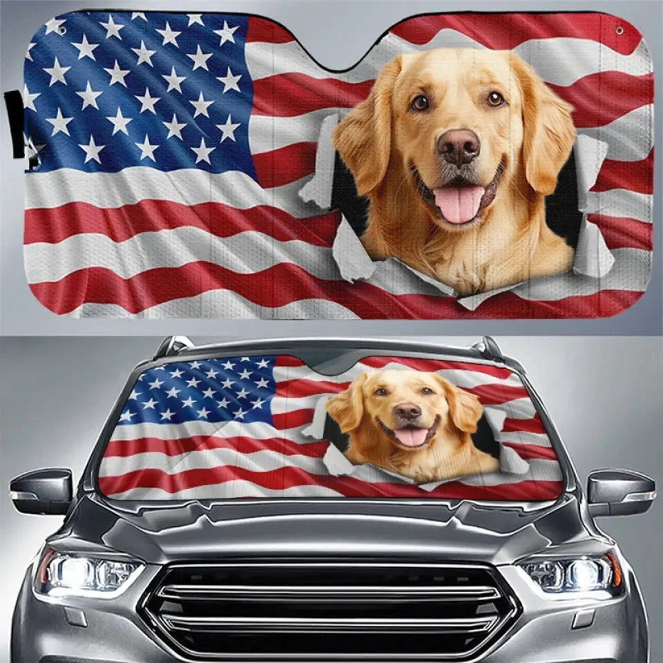 Custom Photo Let Adventures Fill Your Soul - Dog & Cat Personalized Custom Auto Windshield Sunshade, Car Window Protector - Gift For Pet Owners, Pet Lovers 1 Custom Photo Let Adventures Fill Your Soul - Dog & Cat Personalized Custom Auto Windshield Sunshade, Car Window Protector - Gift For Pet Owners, Pet Lovers
