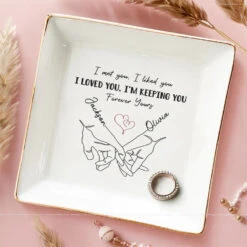 Love Is An Endless Mystery - Couple Personalized Custom Jewelry Dish - Gift For Husband Wife, Anniversary 6 Love Is An Endless Mystery - Couple Personalized Custom Jewelry Dish - Gift For Husband Wife, Anniversary -Pawfect House Store 664fe1b6277df