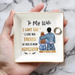 Exploring The Places I Love With My Love - Couple Personalized Custom Jewelry Dish - Gift For Husband Wife, Anniversary -Pawfect House Store 66501c146c4c4