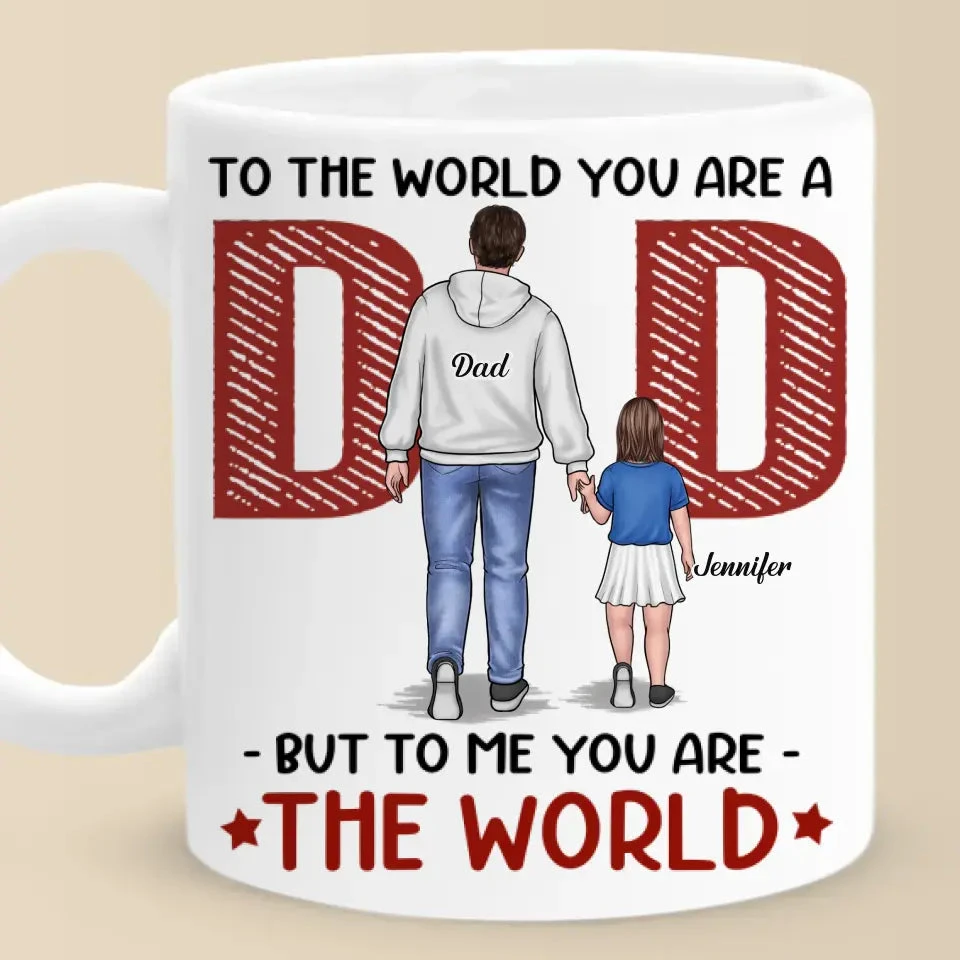 Let Love Be Genuine - Family Personalized Custom Mug - Father's Day, Gift For Dad 2 Let Love Be Genuine - Family Personalized Custom Mug - Father's Day, Gift For Dad - Image 2