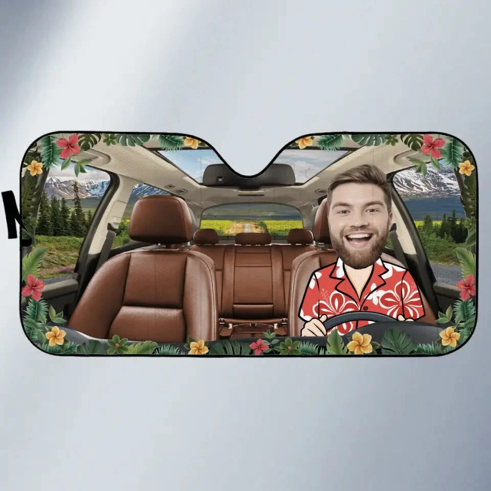 Custom Photo Memories Are Made Mile By Mile - Family Personalized Custom Auto Windshield Sunshade, Car Window Protector - Gift For Family Members 2 Custom Photo Memories Are Made Mile By Mile - Family Personalized Custom Auto Windshield Sunshade, Car Window Protector - Gift For Family Members - Image 2
