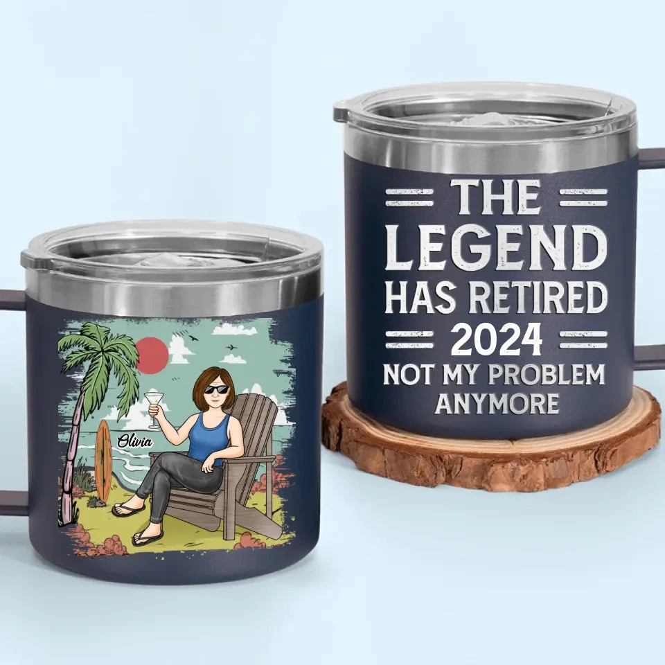 Not My Problem Anymore - Personalized Custom 14oz Stainless Steel Tumbler With Handle - Appreciation, Retirement Gift For Coworkers, Work Friends, Colleagues 7 Not My Problem Anymore - Personalized Custom 14oz Stainless Steel Tumbler With Handle - Appreciation, Retirement Gift For Coworkers, Work Friends, Colleagues - Image 7