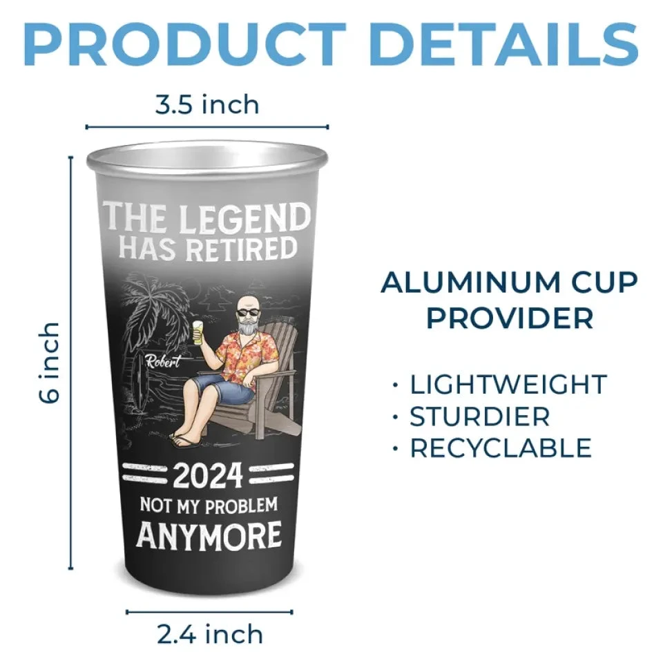 Retirement Means It Is Time For An Adventure - Personalized Custom Aluminum Changing Color Cup - Appreciation, Retirement Gift For Coworkers, Work Friends, Colleagues 5 Retirement Means It Is Time For An Adventure - Personalized Custom Aluminum Changing Color Cup - Appreciation, Retirement Gift For Coworkers, Work Friends, Colleagues - Image 5