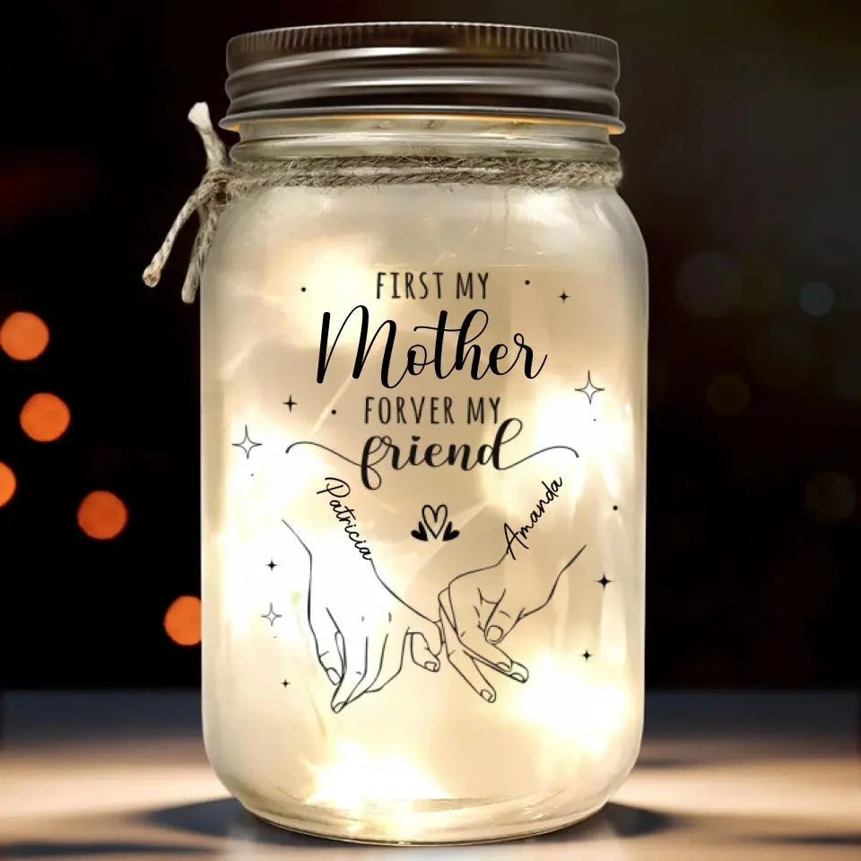A Mother's Love Is The Greatest Teacher - Family Personalized Custom Mason Jar Light - Gift For Mom 2 A Mother's Love Is The Greatest Teacher - Family Personalized Custom Mason Jar Light - Gift For Mom - Image 2