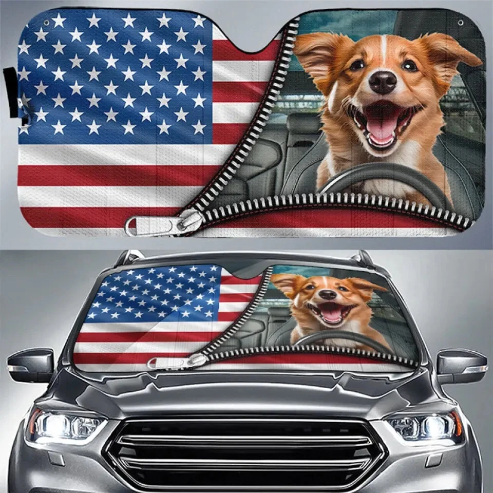 Custom Photo Life Is A Grand Adventure, Go Live It - Dog & Cat Personalized Custom Auto Windshield Sunshade, Car Window Protector - Gift For Pet Owners, Pet Lovers 1 Custom Photo Life Is A Grand Adventure, Go Live It - Dog & Cat Personalized Custom Auto Windshield Sunshade, Car Window Protector - Gift For Pet Owners, Pet Lovers