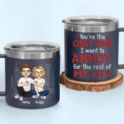 You Will Always Be My Forever - Couple Personalized Custom 14oz Stainless Steel Tumbler With Handle - Gift For Husband Wife, Anniversary -Pawfect House Store 66558c70974af