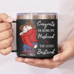 Congrats On Being My Husband - Couple Personalized Custom 14oz Stainless Steel Tumbler With Handle - Gift For Husband Wife, Anniversary 9 Congrats On Being My Husband - Couple Personalized Custom 14oz Stainless Steel Tumbler With Handle - Gift For Husband Wife, Anniversary -Pawfect House Store 6655aba1f2e1c