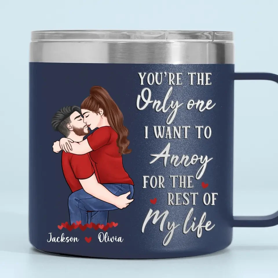 Congrats On Being My Husband - Couple Personalized Custom 14oz Stainless Steel Tumbler With Handle - Gift For Husband Wife, Anniversary 6 Congrats On Being My Husband - Couple Personalized Custom 14oz Stainless Steel Tumbler With Handle - Gift For Husband Wife, Anniversary - Image 6