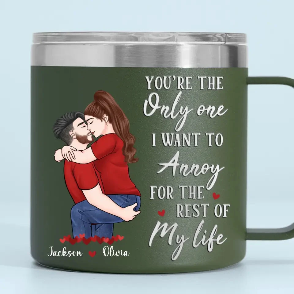 Congrats On Being My Husband - Couple Personalized Custom 14oz Stainless Steel Tumbler With Handle - Gift For Husband Wife, Anniversary 7 Congrats On Being My Husband - Couple Personalized Custom 14oz Stainless Steel Tumbler With Handle - Gift For Husband Wife, Anniversary - Image 7