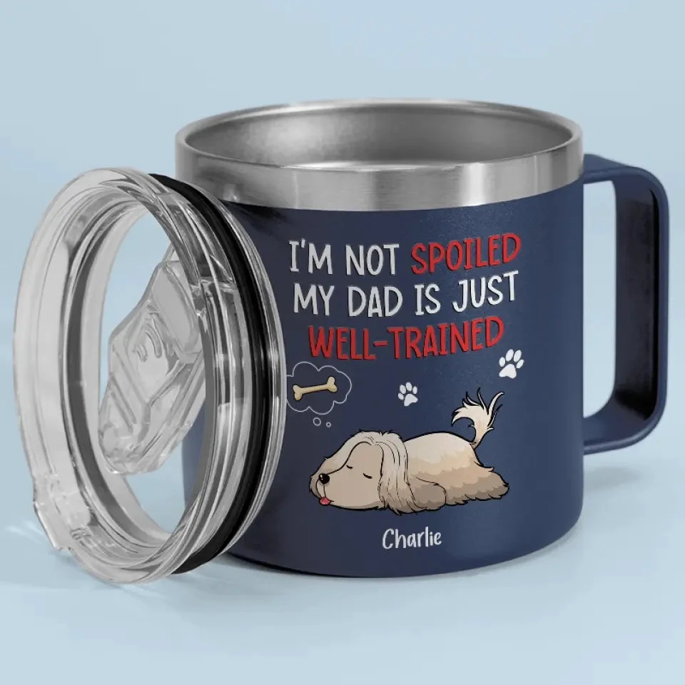 Dogs Are Bundles Of Love Wrapped In Fur - Dog Personalized Custom 14oz Stainless Steel Tumbler With Handle - Gift For Pet Owners, Pet Lovers 2 Dogs Are Bundles Of Love Wrapped In Fur - Dog Personalized Custom 14oz Stainless Steel Tumbler With Handle - Gift For Pet Owners, Pet Lovers - Image 2