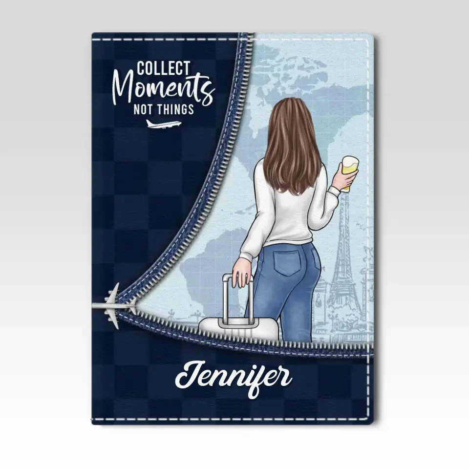 It's Summertime, Let's Collect Moments - Travel Personalized Custom Passport Cover, Passport Holder - Holiday Vacation Gift, Gift For Adventure Travel Lovers 2 It's Summertime, Let's Collect Moments - Travel Personalized Custom Passport Cover, Passport Holder - Holiday Vacation Gift, Gift For Adventure Travel Lovers - Image 2