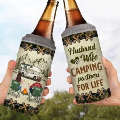 Camping Partners For Life - Camping Personalized Custom 4 In 1 Can Cooler Tumbler - Gift For Couple, Husband Wife, Camping Lovers 8 Camping Partners For Life - Camping Personalized Custom 4 In 1 Can Cooler Tumbler - Gift For Couple, Husband Wife, Camping Lovers -Pawfect House Store 6656add785175