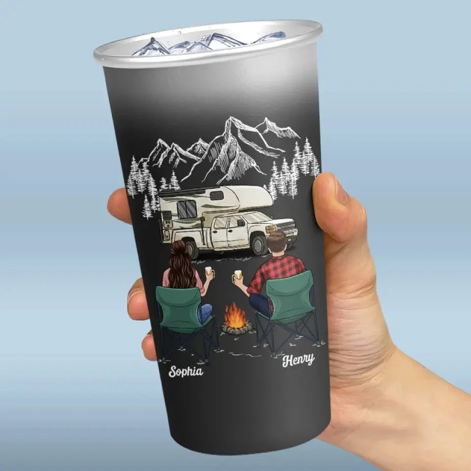 Making Memories One Campsite At A Time - Camping Personalized Custom Aluminum Changing Color Cup - Gift For Couple, Husband Wife, Camping Lovers 3 Making Memories One Campsite At A Time - Camping Personalized Custom Aluminum Changing Color Cup - Gift For Couple, Husband Wife, Camping Lovers - Image 3