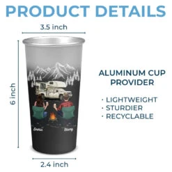 Making Memories One Campsite At A Time - Camping Personalized Custom Aluminum Changing Color Cup - Gift For Couple, Husband Wife, Camping Lovers 9 Making Memories One Campsite At A Time - Camping Personalized Custom Aluminum Changing Color Cup - Gift For Couple, Husband Wife, Camping Lovers -Pawfect House Store 6656d048127ac