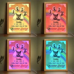 Custom Photo I Really Meet You At The Rainbow Bridge - Memorial Personalized Custom Frame Light Box - Sympathy Gift For Pet Owners, Pet Lovers -Pawfect House Store 665806ec553d6