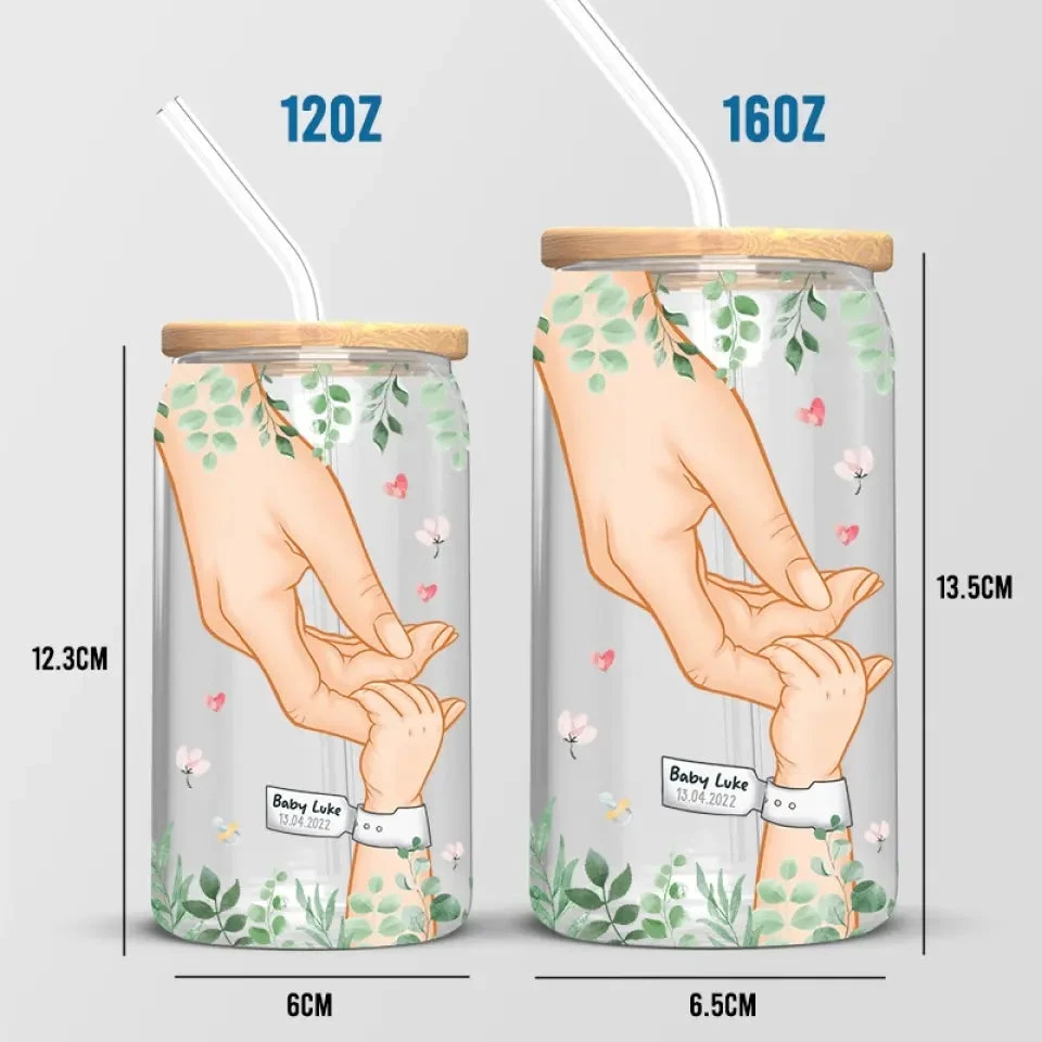 You Are Doing Better Than You Think You Are - Family Personalized Custom Glass Cup, Iced Coffee Cup - Mother's Day, Baby Shower Gift, Gift For First Mom 5 You Are Doing Better Than You Think You Are - Family Personalized Custom Glass Cup, Iced Coffee Cup - Mother's Day, Baby Shower Gift, Gift For First Mom - Image 5