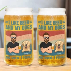 I Like Beer And My Dogs - Dog Personalized Custom Glass Cup, Iced Coffee Cup - Gift For Pet Owners, Pet Lovers 8 I Like Beer And My Dogs - Dog Personalized Custom Glass Cup, Iced Coffee Cup - Gift For Pet Owners, Pet Lovers -Pawfect House Store 665835af94318