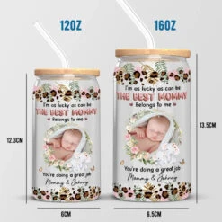 Custom Photo Welcome To The World - Family Personalized Custom Glass Cup, Iced Coffee Cup - Gift For Mom 13 Custom Photo Welcome To The World - Family Personalized Custom Glass Cup, Iced Coffee Cup - Gift For Mom -Pawfect House Store 66583dd893b4f