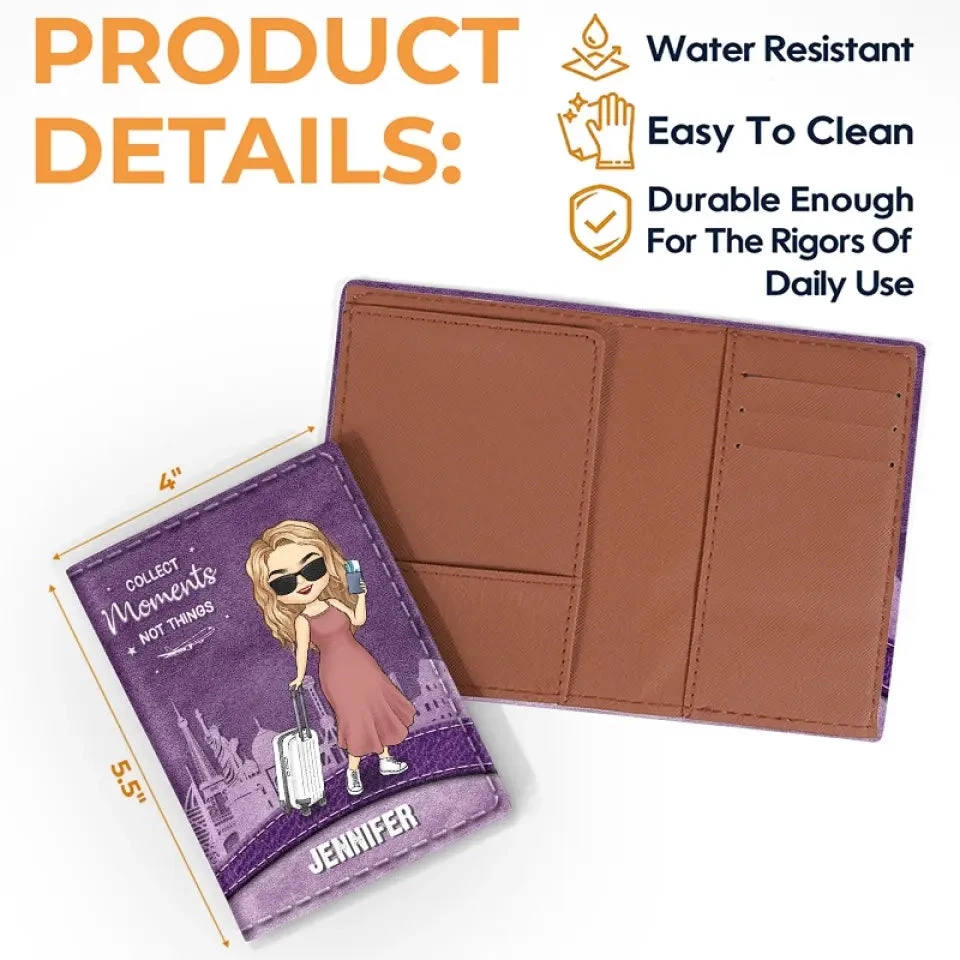 All I Want Is Love A Passport - Travel Personalized Custom Passport Cover, Passport Holder - Holiday Vacation Gift, Gift For Adventure Travel Lovers 4 All I Want Is Love A Passport - Travel Personalized Custom Passport Cover, Passport Holder - Holiday Vacation Gift, Gift For Adventure Travel Lovers - Image 4