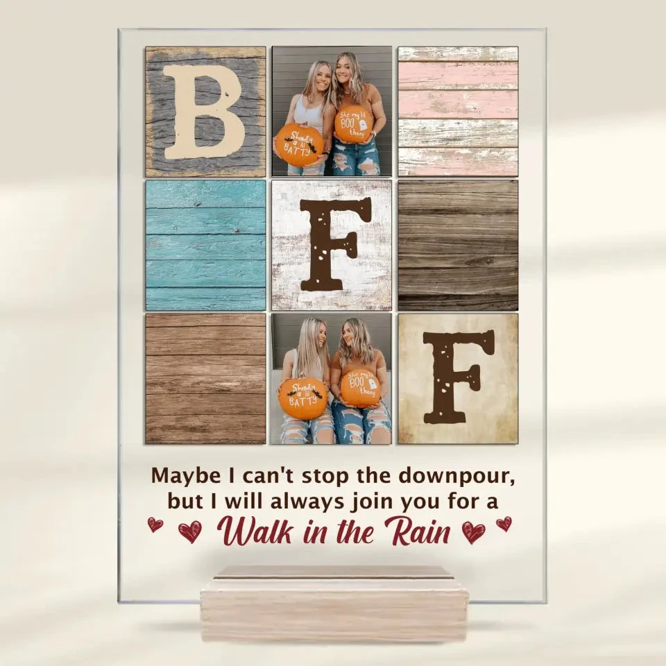Custom Photo Our Friendship Is Endless - Bestie Personalized Custom Rectangle Shaped Acrylic Plaque - Gift For Best Friends, BFF, Sisters 2 Custom Photo Our Friendship Is Endless - Bestie Personalized Custom Rectangle Shaped Acrylic Plaque - Gift For Best Friends, BFF, Sisters - Image 2