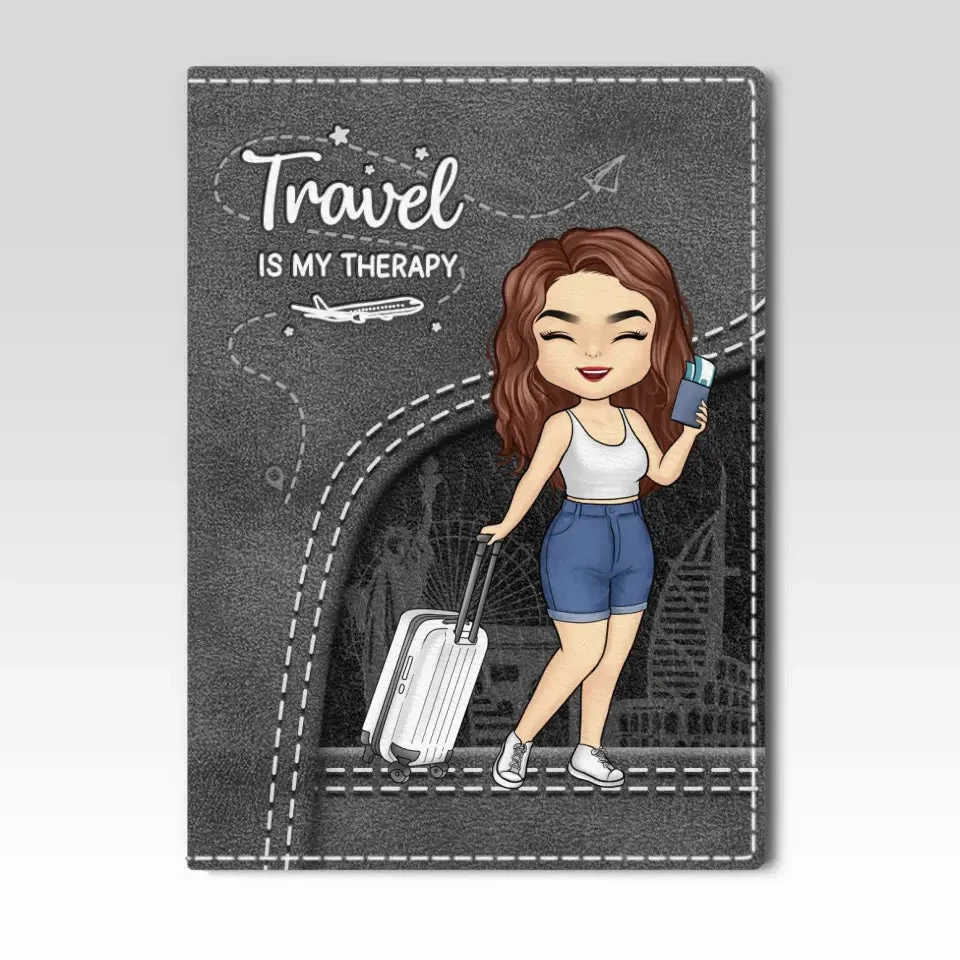 Exploring The World, Travel By Travel - Travel Personalized Custom Passport Cover, Passport Holder - Holiday Vacation Gift, Gift For Adventure Travel Lovers 2 Exploring The World, Travel By Travel - Travel Personalized Custom Passport Cover, Passport Holder - Holiday Vacation Gift, Gift For Adventure Travel Lovers - Image 2