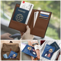 Exploring The World, Travel By Travel - Travel Personalized Custom Passport Cover, Passport Holder - Holiday Vacation Gift, Gift For Adventure Travel Lovers 9 Exploring The World, Travel By Travel - Travel Personalized Custom Passport Cover, Passport Holder - Holiday Vacation Gift, Gift For Adventure Travel Lovers -Pawfect House Store 66597fe402dab