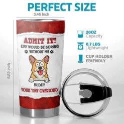 Pets Make Life Beautiful - Dog & Cat Personalized Custom 3D Inflated Effect Printed Tumbler - Gift For Pet Owners, Pet Lovers -Pawfect House Store 665c86302eb58