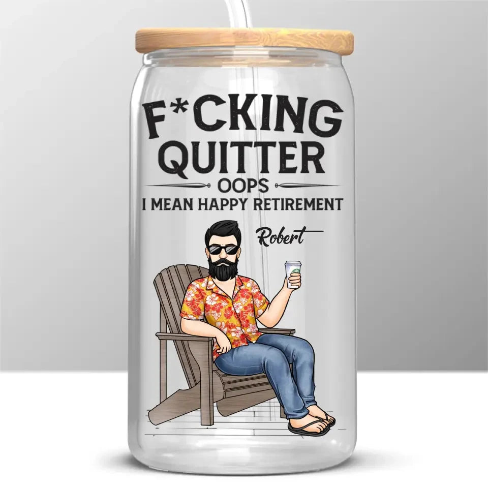 Every Day Is A Weekend - Personalized Custom Glass Cup, Iced Coffee Cup - Appreciation, Retirement Gift For Coworkers, Work Friends, Colleagues 2 Every Day Is A Weekend - Personalized Custom Glass Cup, Iced Coffee Cup - Appreciation, Retirement Gift For Coworkers, Work Friends, Colleagues - Image 2