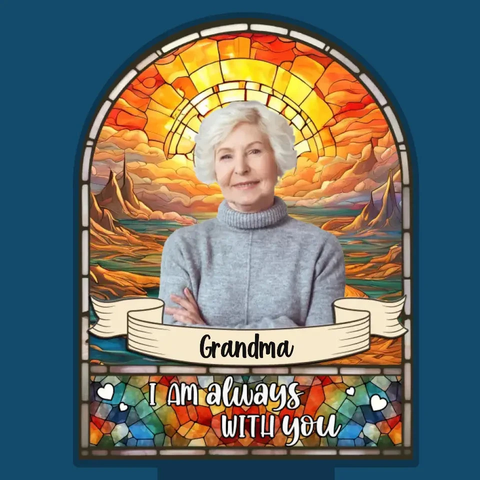 Custom Photo I Am Always With You - Memorial Personalized Custom Garden Solar Light - Sympathy Gift For Family Members, Pet Owners, Pet Lovers 2 Custom Photo I Am Always With You - Memorial Personalized Custom Garden Solar Light - Sympathy Gift For Family Members, Pet Owners, Pet Lovers - Image 2