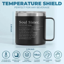 Friendship's The Wine Of Life - Bestie Personalized Custom 14oz Stainless Steel Tumbler With Handle - Gift For Best Friends, BFF, Sisters -Pawfect House Store 665d4fea18cb5