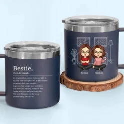 Friendship's The Wine Of Life - Bestie Personalized Custom 14oz Stainless Steel Tumbler With Handle - Gift For Best Friends, BFF, Sisters -Pawfect House Store 665d4ff50bd14
