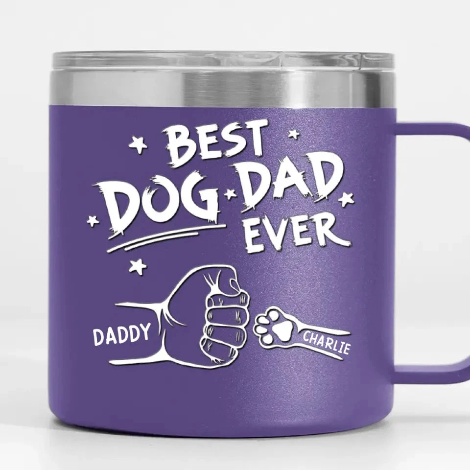 To The Most Pawsome Dad I Know - Dog & Cat Personalized Custom 14oz Stainless Steel Tumbler With Handle - Gift For Pet Owners, Pet Lovers 8 To The Most Pawsome Dad I Know - Dog & Cat Personalized Custom 14oz Stainless Steel Tumbler With Handle - Gift For Pet Owners, Pet Lovers - Image 8
