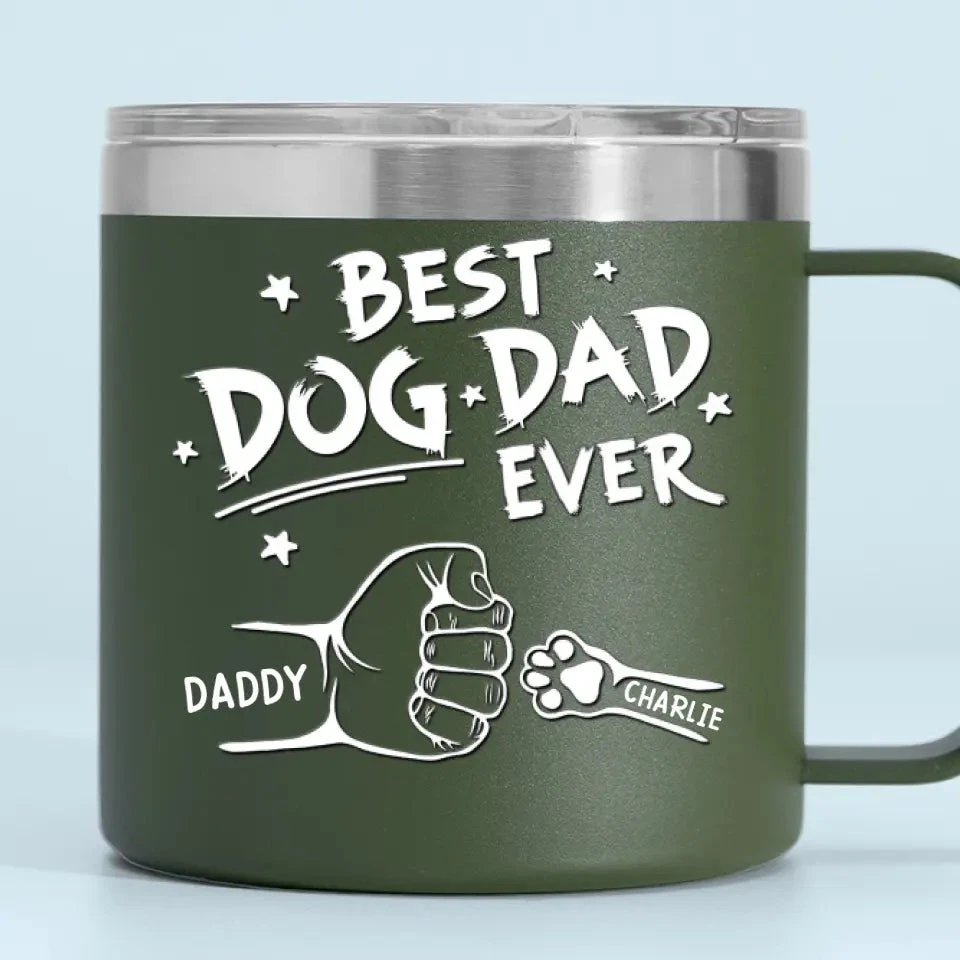 To The Most Pawsome Dad I Know - Dog & Cat Personalized Custom 14oz Stainless Steel Tumbler With Handle - Gift For Pet Owners, Pet Lovers 6 To The Most Pawsome Dad I Know - Dog & Cat Personalized Custom 14oz Stainless Steel Tumbler With Handle - Gift For Pet Owners, Pet Lovers - Image 6