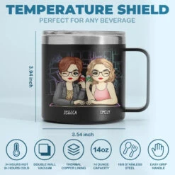 Thank You For Being My Emotional Support Bestie - Bestie Personalized Custom 14oz Stainless Steel Tumbler With Handle - Gift For Best Friends, BFF, Sisters 11 Thank You For Being My Emotional Support Bestie - Bestie Personalized Custom 14oz Stainless Steel Tumbler With Handle - Gift For Best Friends, BFF, Sisters -Pawfect House Store 665d771ff053c