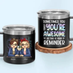 Thank You For Being My Emotional Support Bestie - Bestie Personalized Custom 14oz Stainless Steel Tumbler With Handle - Gift For Best Friends, BFF, Sisters 12 Thank You For Being My Emotional Support Bestie - Bestie Personalized Custom 14oz Stainless Steel Tumbler With Handle - Gift For Best Friends, BFF, Sisters -Pawfect House Store 665d7726bde0a