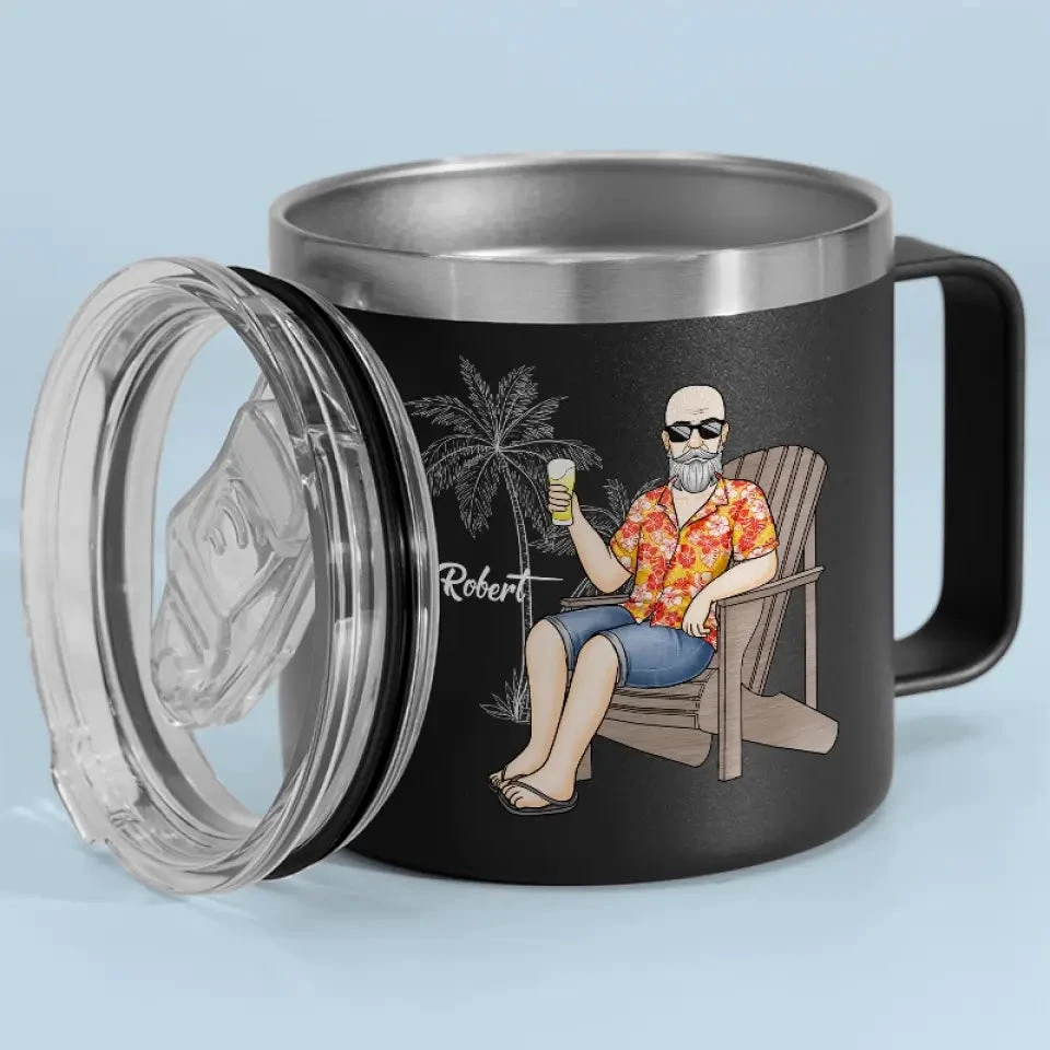 Retire From Work, But Not From Life - Personalized Custom 14oz Stainless Steel Tumbler With Handle - Appreciation, Retirement Gift For Coworkers, Work Friends, Colleagues 2 Retire From Work, But Not From Life - Personalized Custom 14oz Stainless Steel Tumbler With Handle - Appreciation, Retirement Gift For Coworkers, Work Friends, Colleagues - Image 2