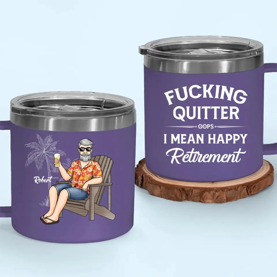 Retire From Work, But Not From Life - Personalized Custom 14oz Stainless Steel Tumbler With Handle - Appreciation, Retirement Gift For Coworkers, Work Friends, Colleagues 8 Retire From Work, But Not From Life - Personalized Custom 14oz Stainless Steel Tumbler With Handle - Appreciation, Retirement Gift For Coworkers, Work Friends, Colleagues - Image 8