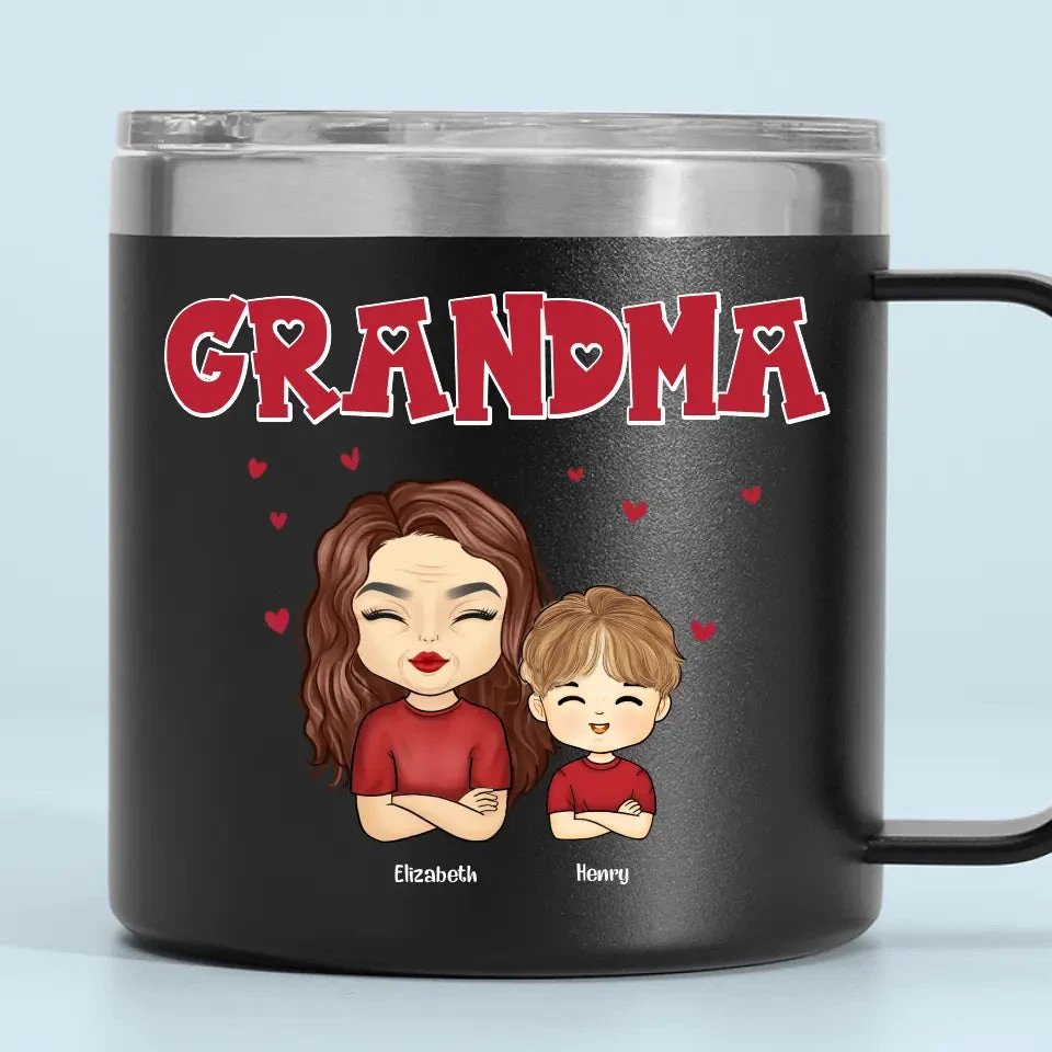 The Real Magic Wand Is The Child’s Own Mind - Family Personalized Custom 14oz Stainless Steel Tumbler With Handle - Gift For Mom, Grandma 5 The Real Magic Wand Is The Child’s Own Mind - Family Personalized Custom 14oz Stainless Steel Tumbler With Handle - Gift For Mom, Grandma - Image 5