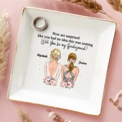 Bridesmaid For A Day, Best Friend For Life - Bestie Personalized Custom Jewelry Dish - Wedding Gift, Bridesmaid Gift For Best Friends, BFF, Sisters 7 Bridesmaid For A Day, Best Friend For Life - Bestie Personalized Custom Jewelry Dish - Wedding Gift, Bridesmaid Gift For Best Friends, BFF, Sisters -Pawfect House Store 666037625c193